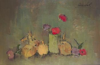 Composizione con fiori d’orto by 
																	Maria Teresa Audoli Carpanetto