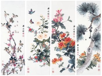 Four Seasons - Spring, Summer, Autumn And Winter (set of Four) by 
																	 Wan Wing Sum