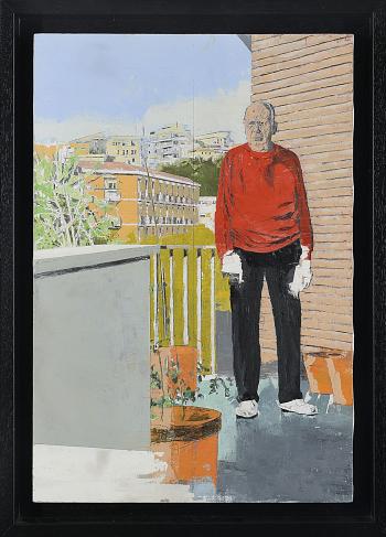 Padre in terrazza by 
																	Giorgio Ortona