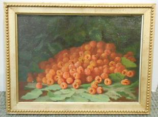 Still Life with Raspberries by 
																			Jonas Joseph la Valley