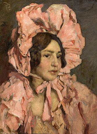 Girl in a pink dress by 
																	Paul Paede