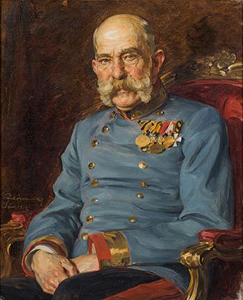 Emperor Franz Joseph I of Austria by 
																			Paul Joanovitch