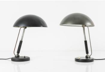 Two table lights by 
																			Karl Trabert