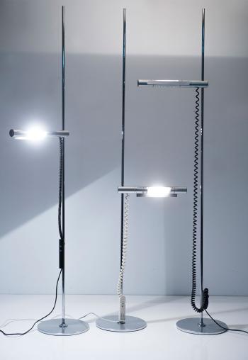 Three Halo 250 floor lamps by 
																			Rosmarie & Rico Baltensweiler