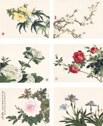 Flowers by 
																	 Zhang Shaoshi