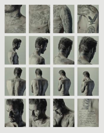 David Beckham, 16 Pictures from David Beckham's ink by 
																	Nadav Kander