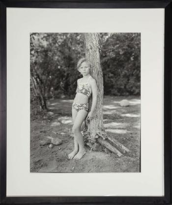 Girl with flowered bikini, Minneapolis, MN by 
																			Katherine Turczan