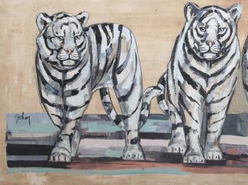 Trois Tigres Blancs by 
																			Marta Johan Milossis