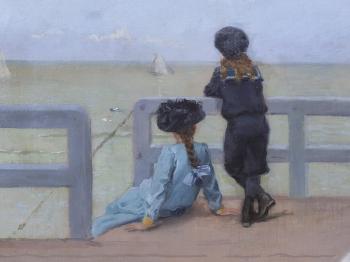 A Day at the Sea by 
																			Ernest Ange Duez