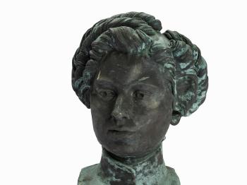 Bust of a Lady with Pinned-up Hair by 
																			G Zavatti