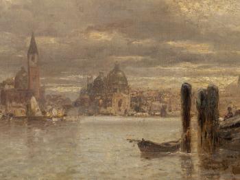 Sailors in Venice by 
																			Fernand Lubich
