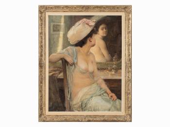 Nude before Mirror by 
																			Jan Boleslaw Czedekowski