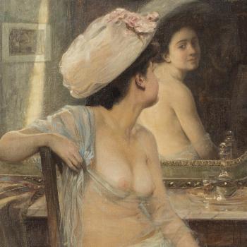 Nude before Mirror by 
																			Jan Boleslaw Czedekowski