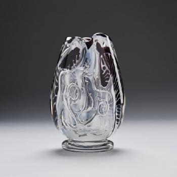 Zebror by 
																			 Orrefors Glassworks