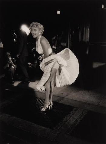 Marilyn Monroe on the set of 'The Seven Year Itch' by 
																	George S Zimbel