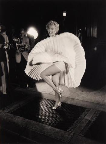 Marilyn Monroe on the set of 'The Seven Year Itch' by 
																	George S Zimbel