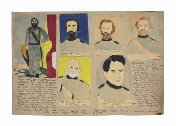 The Pictures of Some of the Most Desperate Fighters in the Glandelinian Armies by 
																	Henry Darger