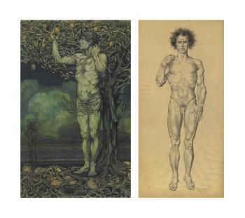 Adam; and Study of a Man by 
																	Theodor Baierl