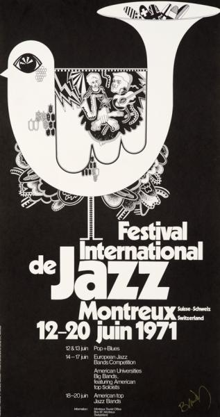 Festival International de Jazz - Montreux 1971 by 
																			Bruno Gaeng