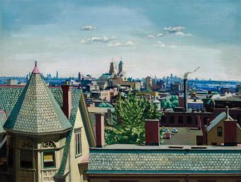 New York skyline from Newark by 
																			Vincent Jannelli