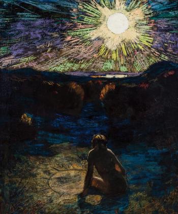 I am he of the long ago, who looked upon the glory of the sun, and drew its disk upon the sand by 
																			Van Dearing Perrine