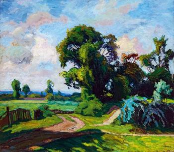 Nagybanya landscape (sunshine) by 
																	Bela Balla