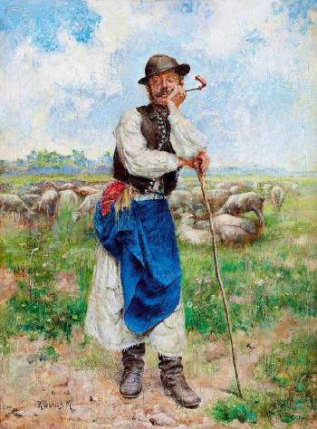 Shepherd with a pipe by 
																	Markus Rubovics
