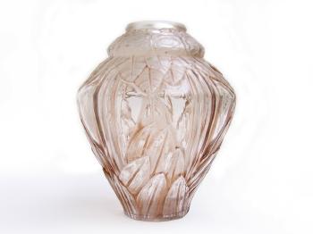 Vase with Floral Decor by 
																			Andre Hunebelle