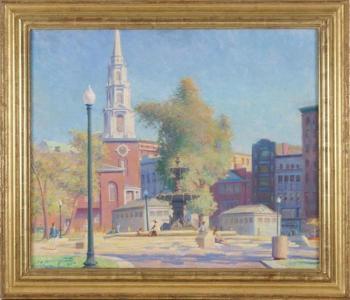 Park street Church, Boston by 
																			Ernest Principato