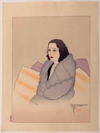 Untitled (Modern Japanese Beauty) by 
																			Paul Jacoulet