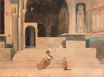Saint Pierre et Toscarella by 
																			Dominique Louis Papety