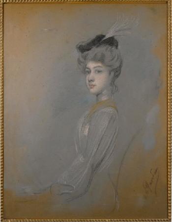 Portrait de mademoiselle Launay (1898-1963) by 
																	Antonio de la Gandara