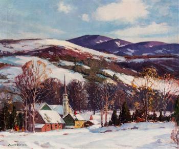 Winter Landscape by 
																	Camillo Adriani