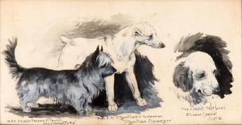 Prize Winning Dogs by 
																	L Wain