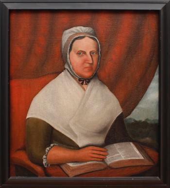 Portrait of Joanna Conklin gardner by 
																			Abraham G D Tuthill