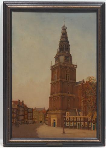 The Oude Kerk in Amsterdam by 
																			Frans Everbag