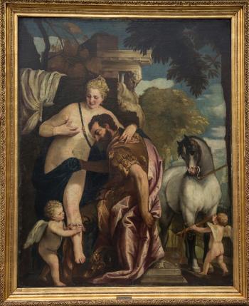 Mars and Venus United by Love, After Veronese by 
																			Antonio Milocco