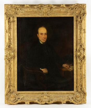 Portrait of a clergyman by 
																			G Grenville Manton