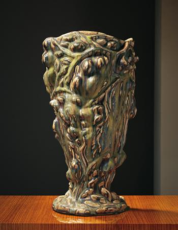 Unique large vase in 'Den Spirende Stil' (the Sprouting Style) by 
																	 Royal Copenhagen