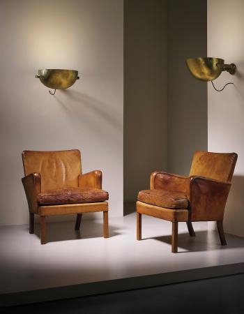 Pair of early 'Easy' armchairs, model no. 5313 by 
																	 Rud Rasmussen