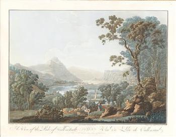 A View of the Lake of Wallenstadt by 
																			Johann Heinrich Troll