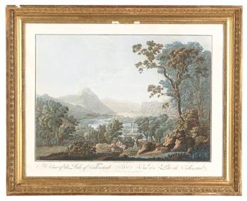 A View of the Lake of Wallenstadt by 
																			Johann Heinrich Troll