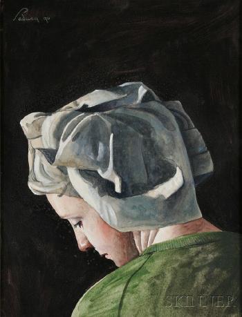 Woman in a White Head Wrap by 
																	Miguel Padura