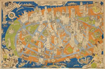 Downtown District of Manhattan. 1938 by 
																	Arthur Zaidenberg