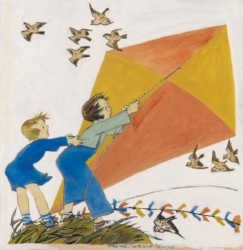 Flying a Kite by 
																	Maginel Wright Enright
