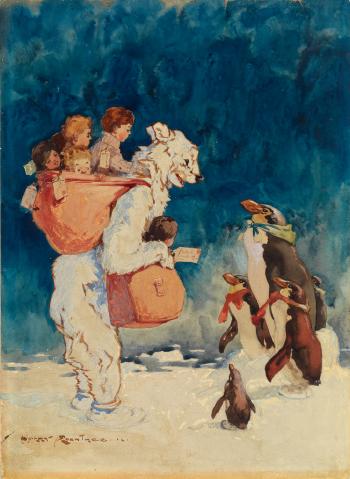 Penguin Greeting by 
																	Harry Rountree