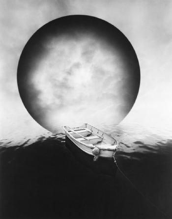 Untitled (rowboat and moon) by 
																	Jerry Uelsmann