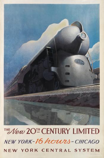 The new 20th century Limited by 
																	Leslie Ragan