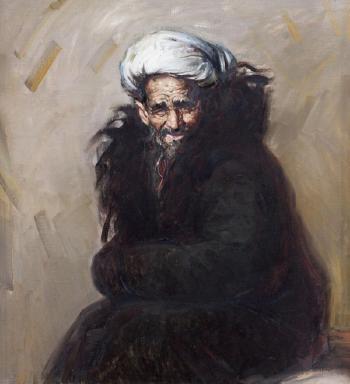An Uygur senior by 
																	 Quan Shanshi