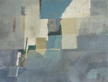Composition abstraite en bleu by 
																	Ljubica Cuca Sokic